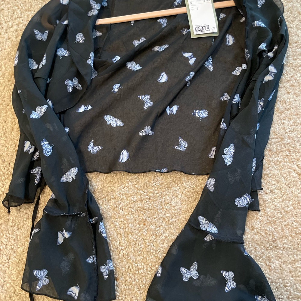 Black and blue top